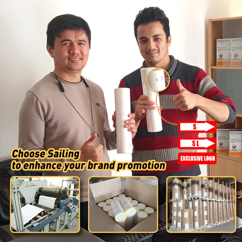 Рулон термобумажных этикеток на заказ и наклейки для ценовых