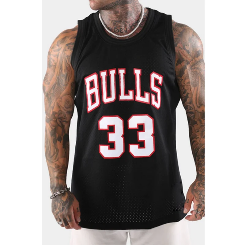 Sublimated Basketball Jersey Bulls style