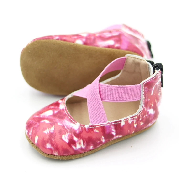 
 Лидер продаж, школьная дизайнерская розовая балетная обувь на молнии для маленьких девочек  