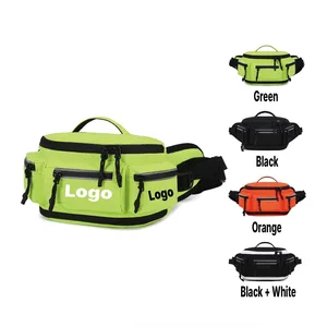Custom Logo Wholesale Men's Shoulder Crossbody Bag Outdoor Sports Multifunctional Motorcycle Chest Bag Reflective Sign Waist Bag