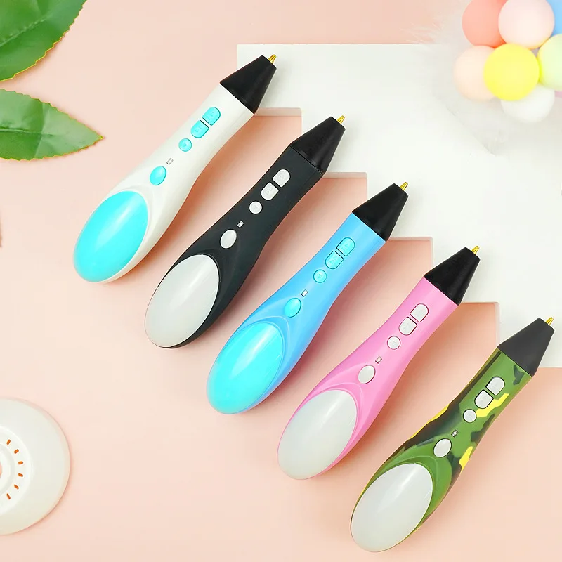 High Temp 3D Painting Pen Children Creative Quick Stereo Shape PLA Filament 3D Printing Pen Set Educational Drawing Toys for Kid