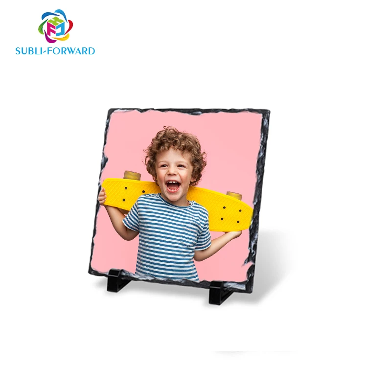 Manufacturer Sublimation Blank High Quality Rock Stone Photo Slate Frame for Customised Printing Small Middle Large