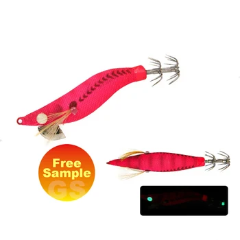 Cheery Luminous Silicone Squid Jig and Shrimp Egi Lure 65mm 79mm 93mm Artificial Hard Bait for River Fishing – Soft Lure – view 4