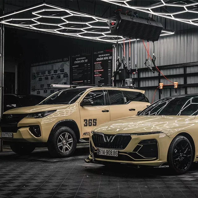 SGCB светодиодный шестигранный гаражный светильник для мастерской магазин деталей спортзала размер настраиваемый