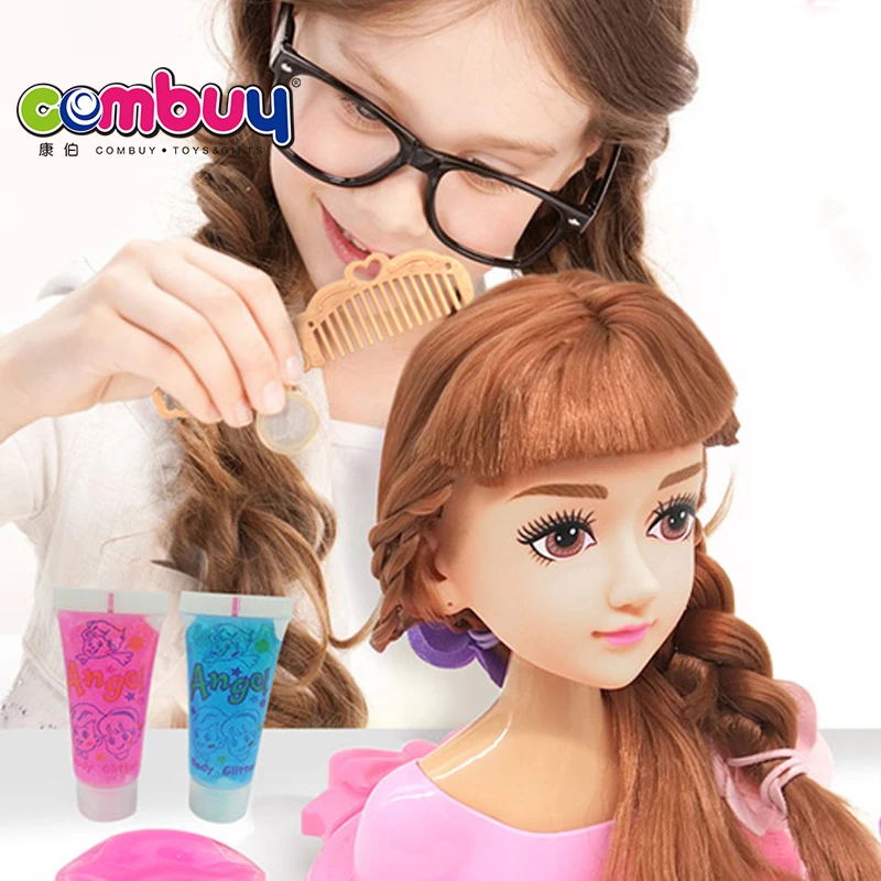 Source DIY cabelo metade modelo bonecas menina jogo de vestir