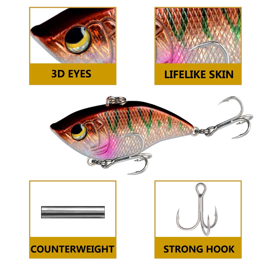 Wholesale Sea Fishing 5g 15g Vibrating Bait Spinning Metal Vib Blade