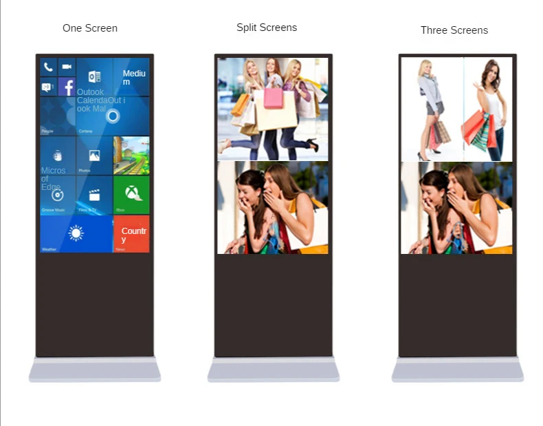 Quality 1080P 43 55 Inch 4K UHD Digital Signage Touch 32 Indoor Lcd Advertising Display Stand for Restaurant AD Equipment