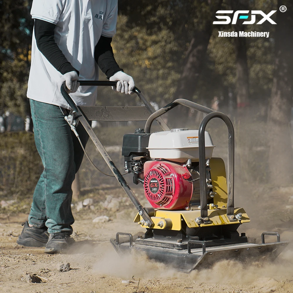 100KG Gasoline Vibrating Earth Plate Compactor