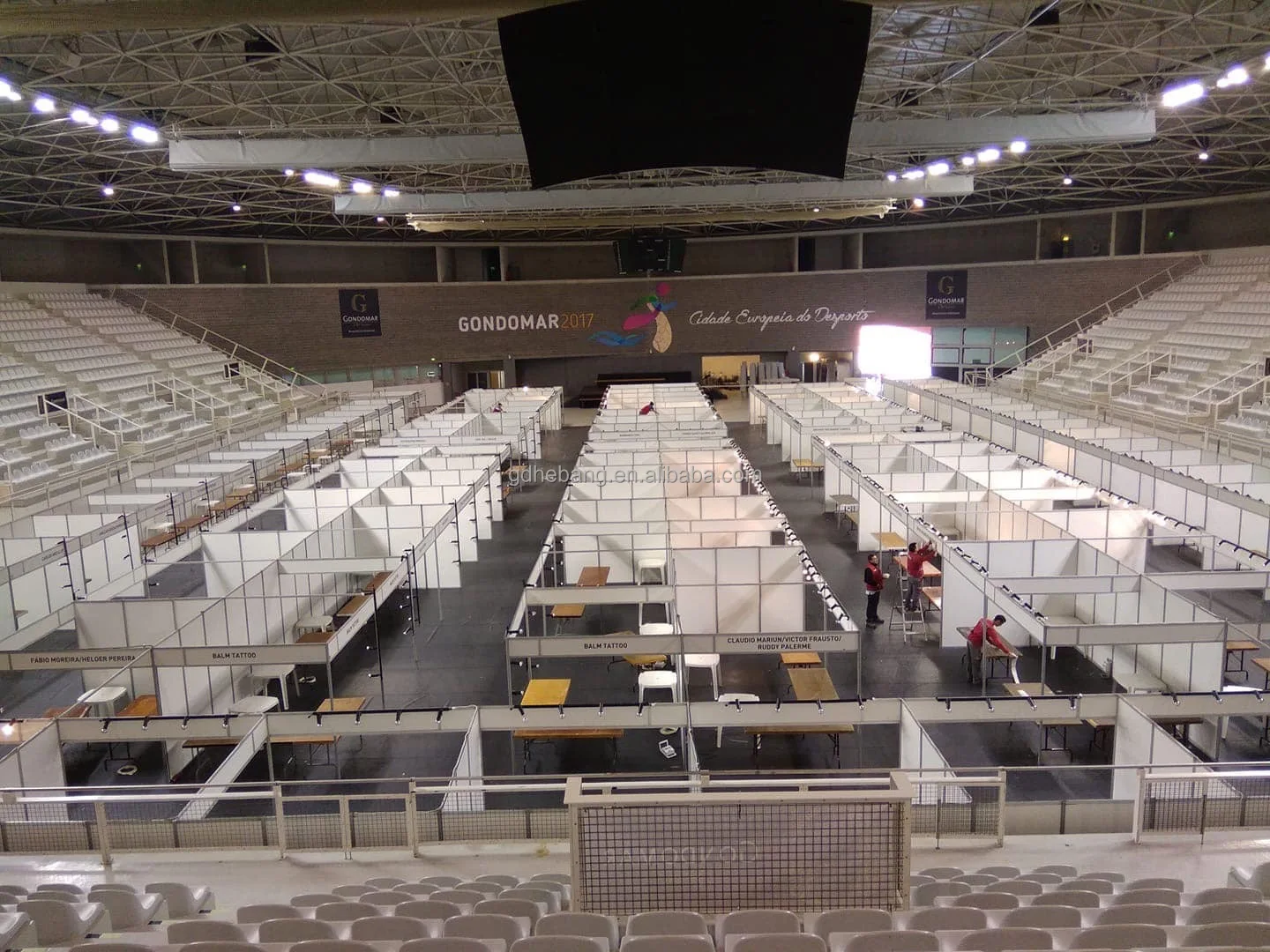 10 Linked Booth 3x3m Back to Back Modular Exhibit Stand for Trade Show Fair Booth