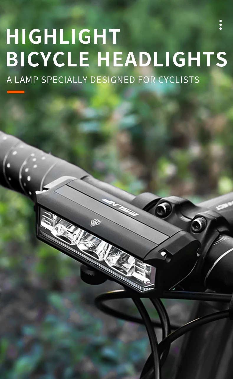 900lm High Brightness Road Bike Front Light Aluminum Alloy Rechargeable