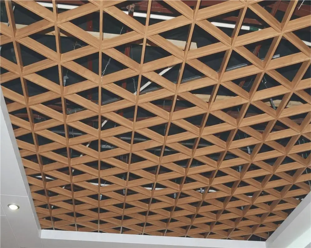 Aluminum Grid Ceiling Triangular Grid Ceiling  Aluminum Open Cell Ceiling