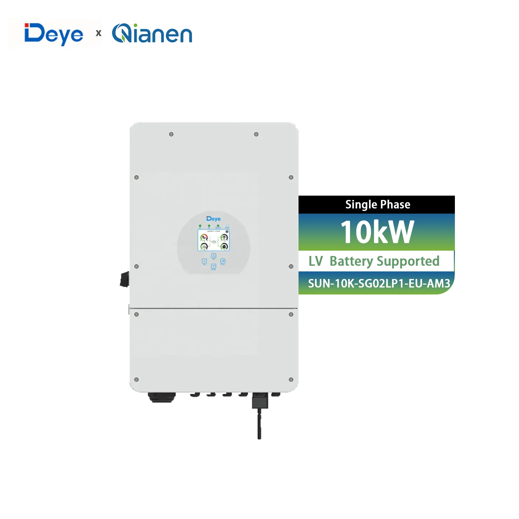 Deye SUN-10K-SG02LP1-EU-AM3 Hybrid Solar Inverter Single Output for Home Use in Stock