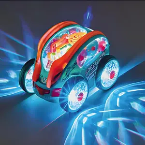 EPT Hot Selling Children Stunt 360 Degree Rotatable Four Wheel Electric with Music Vehicle Car Toys for Kids