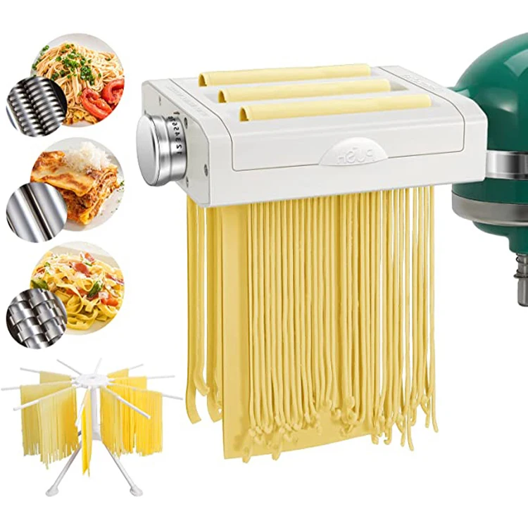 Amzchef 3-in-1 Pasta Maker Attachments Set for Kitchenaid Mixers