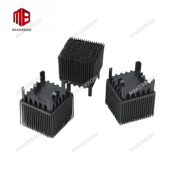 Apparel Machine Parts Custom Black Nylon 50X50X43(mm) Bristle  Blocks for FK OEM Plastic
