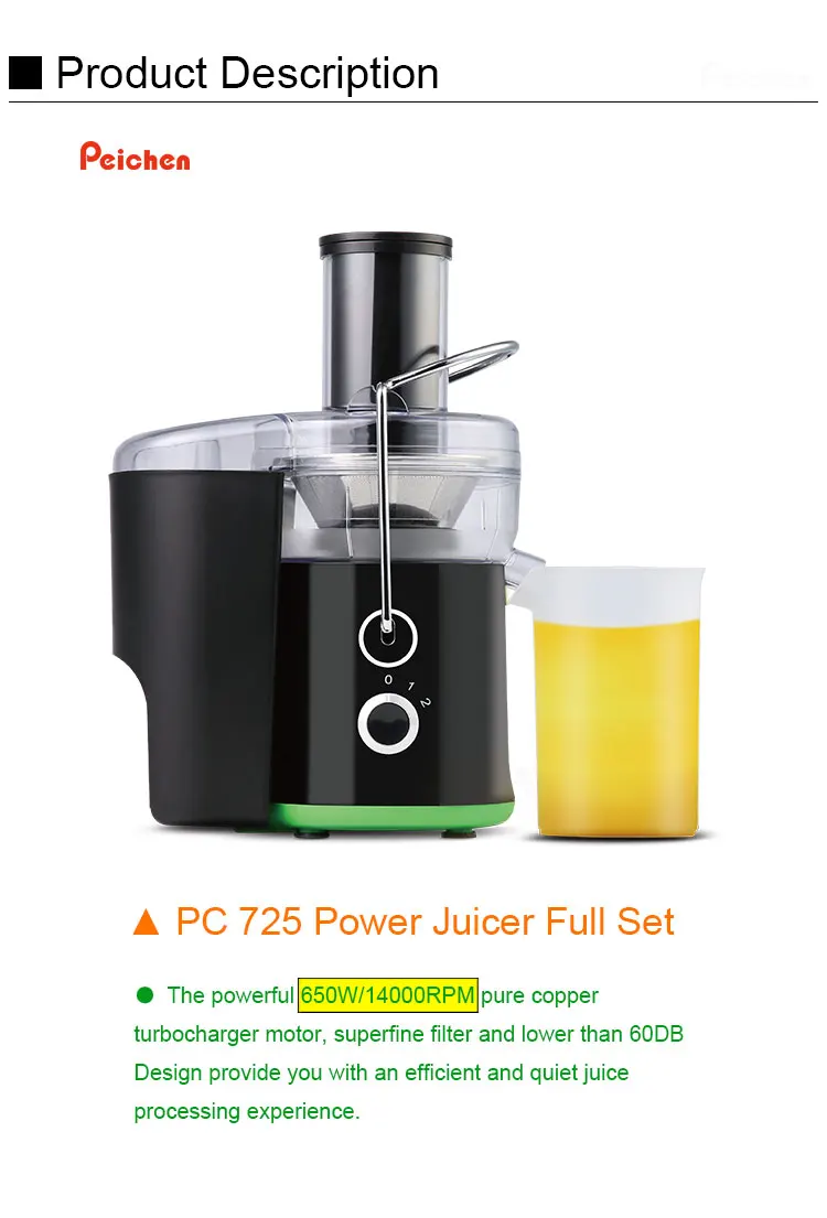 Easy Clean Juicer Extractor Press Centrifugal Juicer Machine With Two
