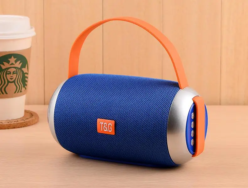 TG112 Outdoor/Indoor IPX4 Waterproof BT Portable Fabric Bluetooth Speaker With Strap - ANKUX.COM