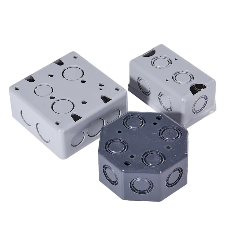 UPVC Mount Conduit Plastic Wall Socket Industrial Electrical Pvc WaterProof Protection Switch Box