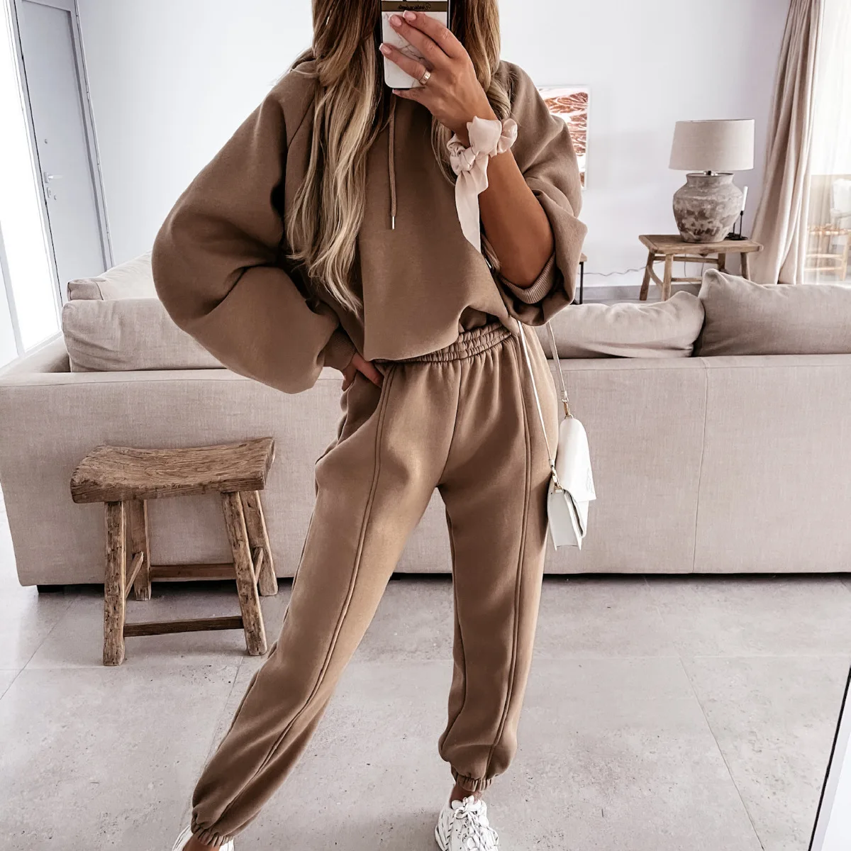 Sports And Leisure Hooded Sweater Suit 