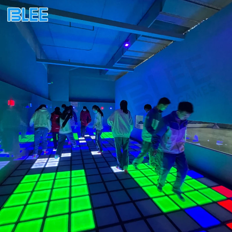 Team Building Escape Active 30x30cm Pixel Super Grid Interactive Dance Game Room Floor Is Lava Game Arena Activate Led Floor