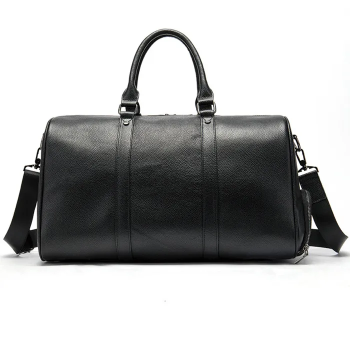 small leather duffle bolsa