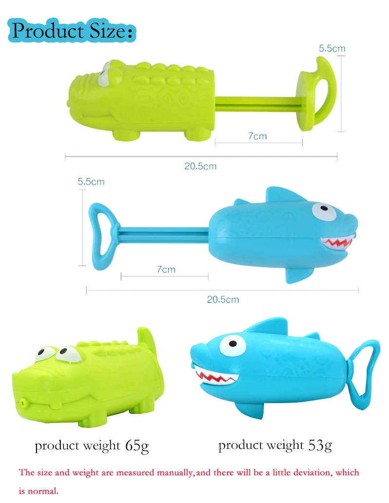 Eg _ Sommer Wasserpistole Aussen Spiele Schwimmbad Hai Krokodil Spritzer Toy Opu 