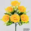 Ramo singolo di felicità, rosa giallo puro.