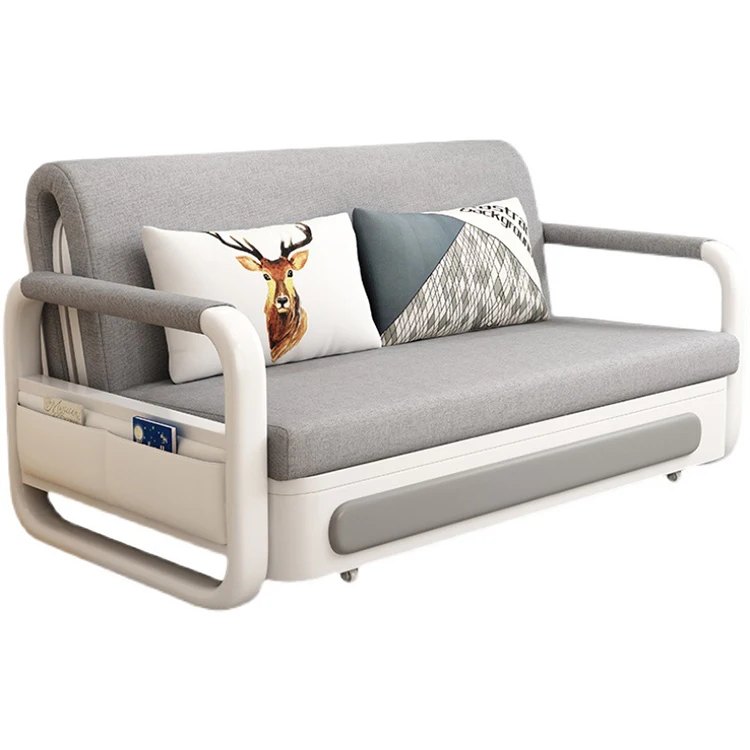 Small Apartment Modern Wooden Folding Chair Sleeper Single Double Three