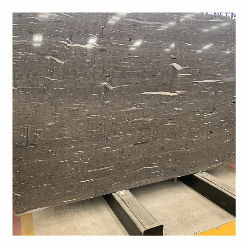 Italian Luxury Exotic Stone Brown Slab Marble With White Veins