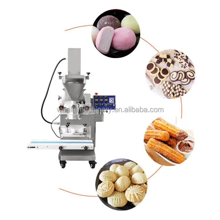 Manufacturer Multifunctional Automatic Encrusting Stuffed Cookie