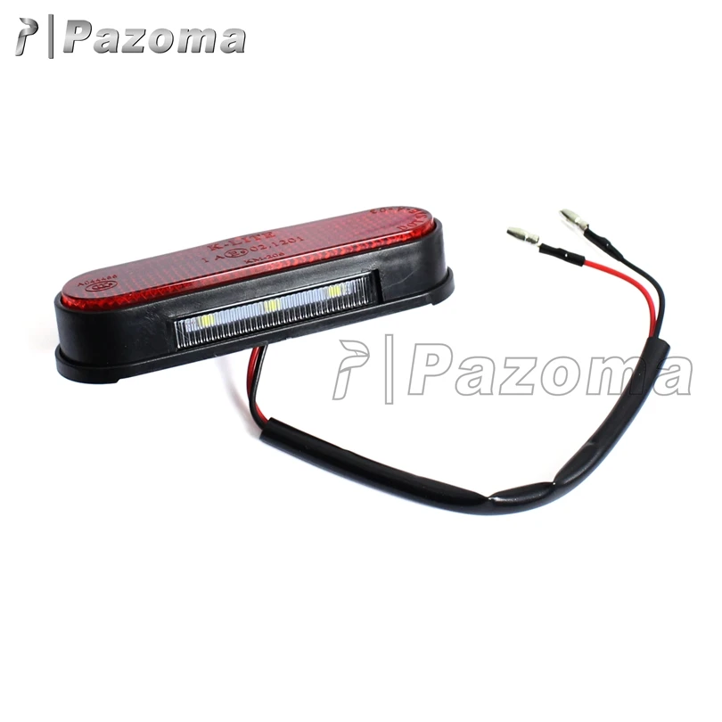 Universal Motorcycle License Plate Light with Reflectors