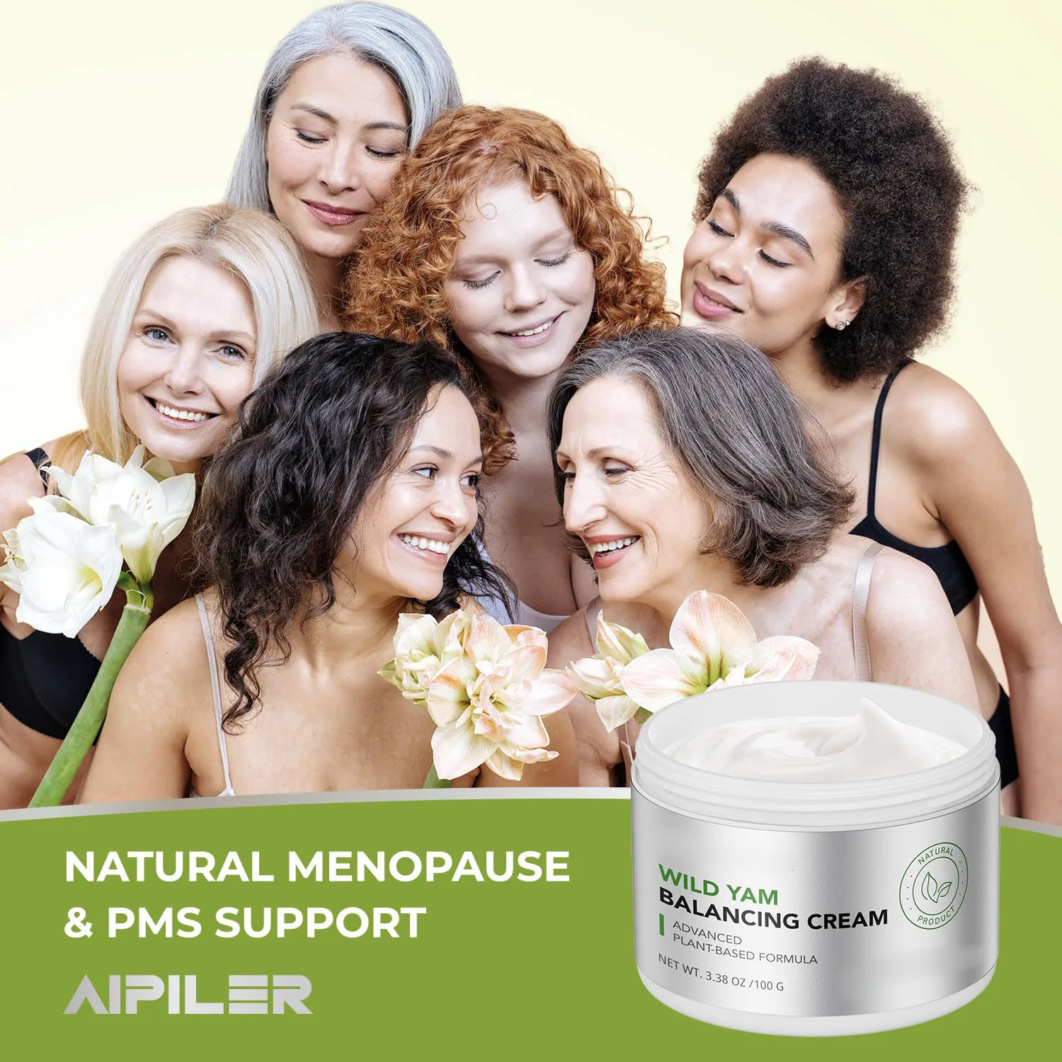 Oem Wild Yam Cream Hormone Balance Plantbased Formula For Menopause