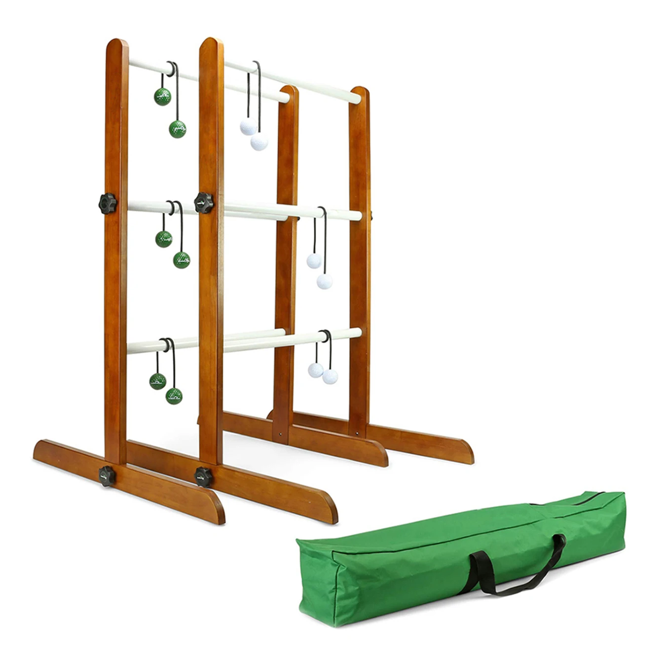 Wooden Ladder Ball Game Set Included & Carrying Case Ladder Toss ...