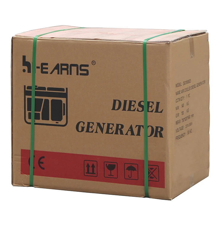 Open Type Portable 198 diesel Engine 8 Kva Generator