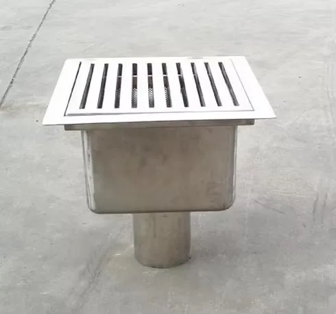 Industrial heavy duty floor drain made of stainless steel
