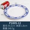 P1005-12 Blue and white porcelain flat plate