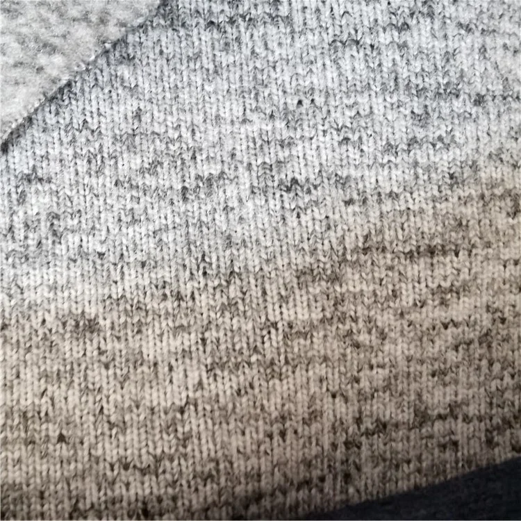 100%Polyester Cationic Hacci Brushed Hatchi Fabric Cationic Dyed Polyester Coarse Knit Brushed Fleece Single-Side Brushed Fabric