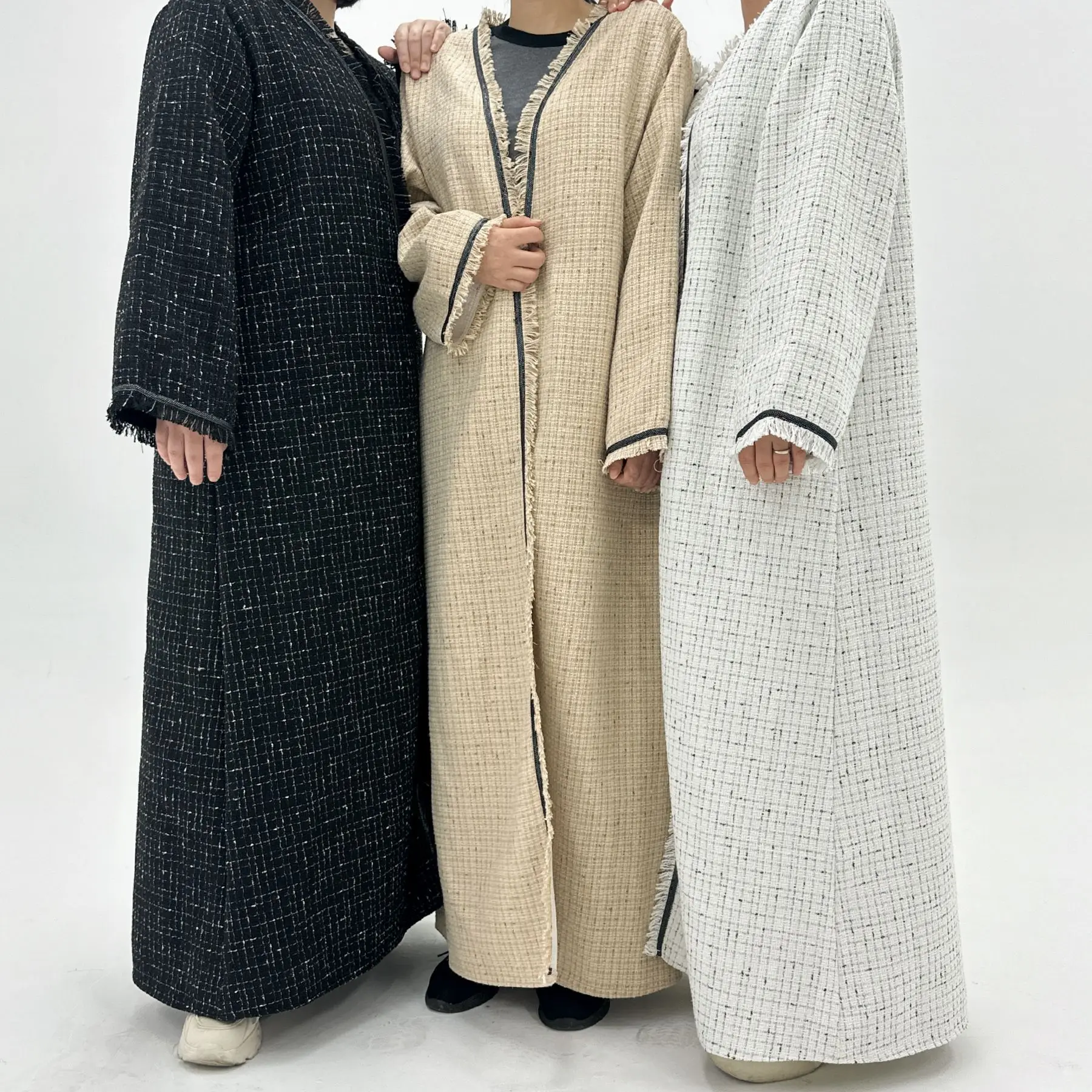 sachin and babi light blue dress Talj Thick Winter Abaya