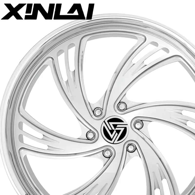XL Custom Deep Dish Chrome Polish 6x139.7 20 22 24inch Monoblock Wheels Forged Wheels for Ford Chevrolet F1500 - Image 5