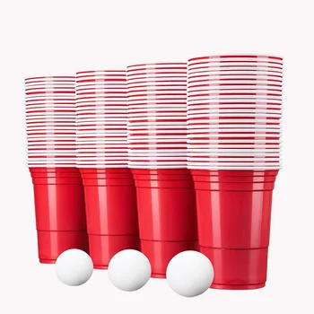 Wholesale Customized Branded Logo Reusable 16 Oz Plastic Disposable PP Cups  Custom Beerpong Set Beer Pong Party Cups Red Cup - China Plastic Cup and  Cup price