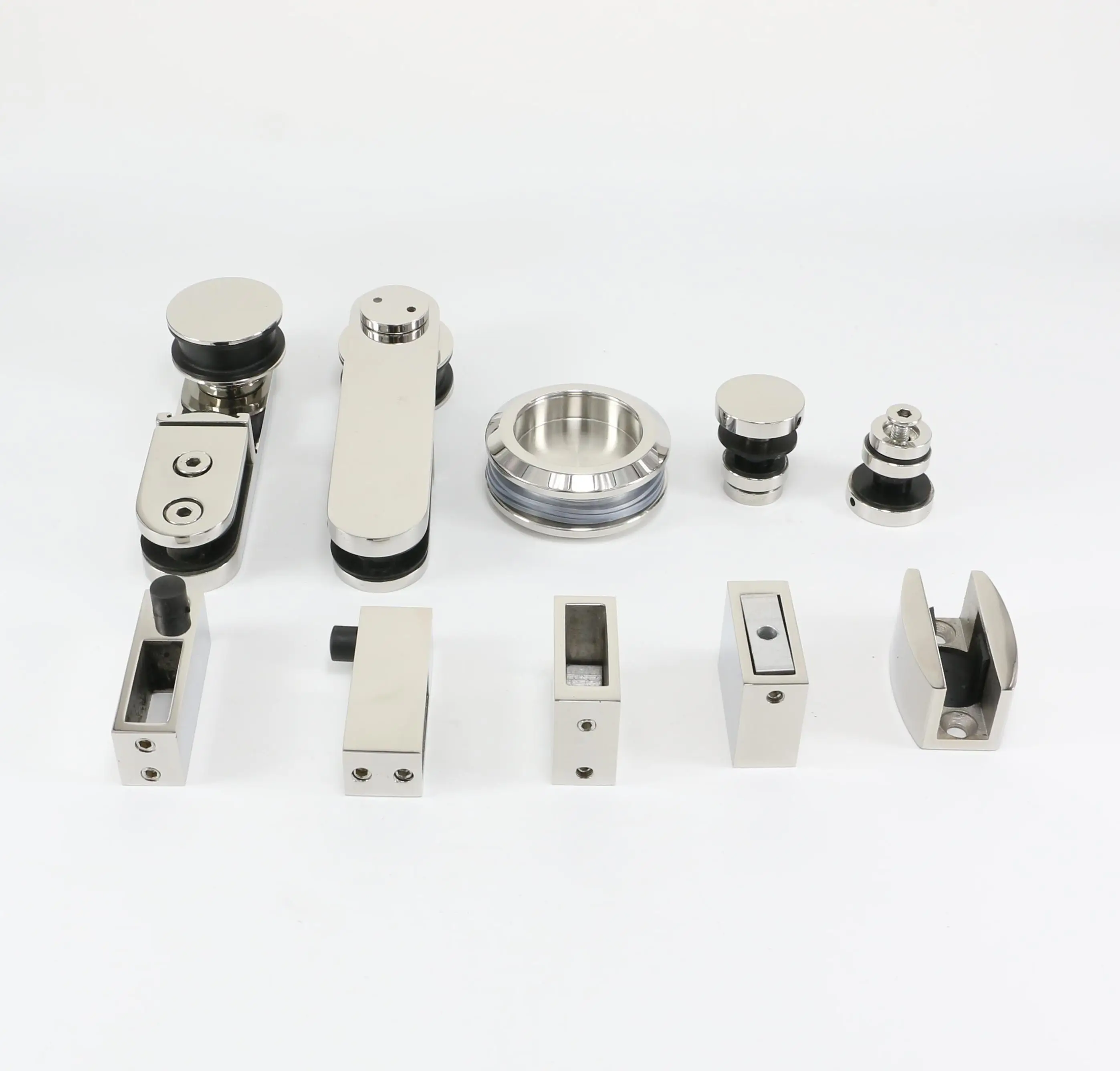 Frameless Sliding Glass Door Hardware Bathroom Shower Accessories Sets