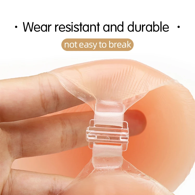 Adhesive Bra Reusable Transparent Strapless Push up Bra Ladies Nipple Cover Silicone Breast Paste Bra