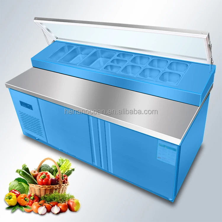 1 Door Salad Refrigerator Refrigerated Electric Salad Bar Sale Buy