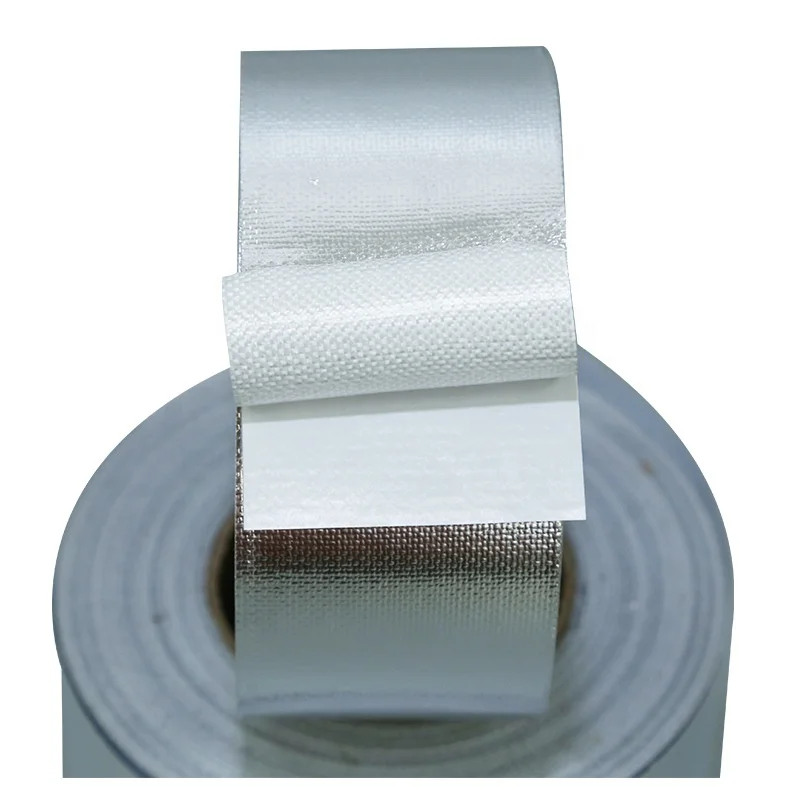 Aluminum foil tape 2''x50m Reinforced fiberglass heat shield Fireproof US 