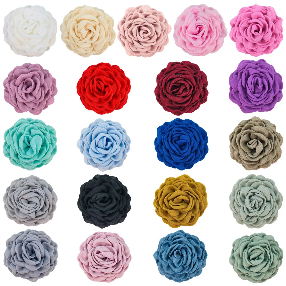 Hot Sale 9CM 12CM Vintage Elegant Rose Flower Hair Claw Deluxe Flower Large Plastic Hair Claw Wholesale Hair Claw Clips