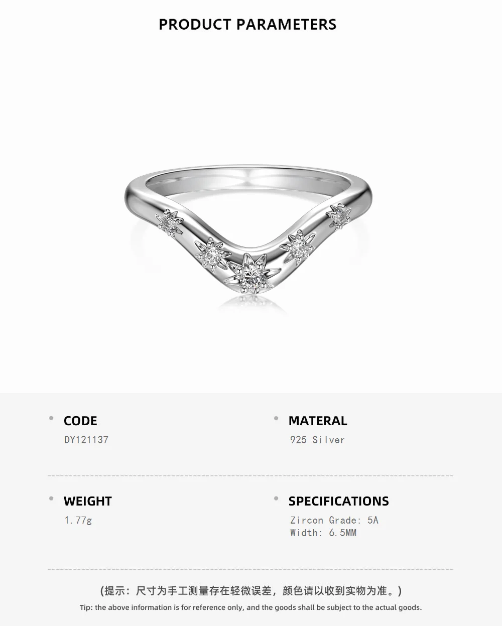 KAKODIY wavy 925 Sterling Silver jewelry stacking ring custom Czochralski irregular design simple v-shaped ring detail 1