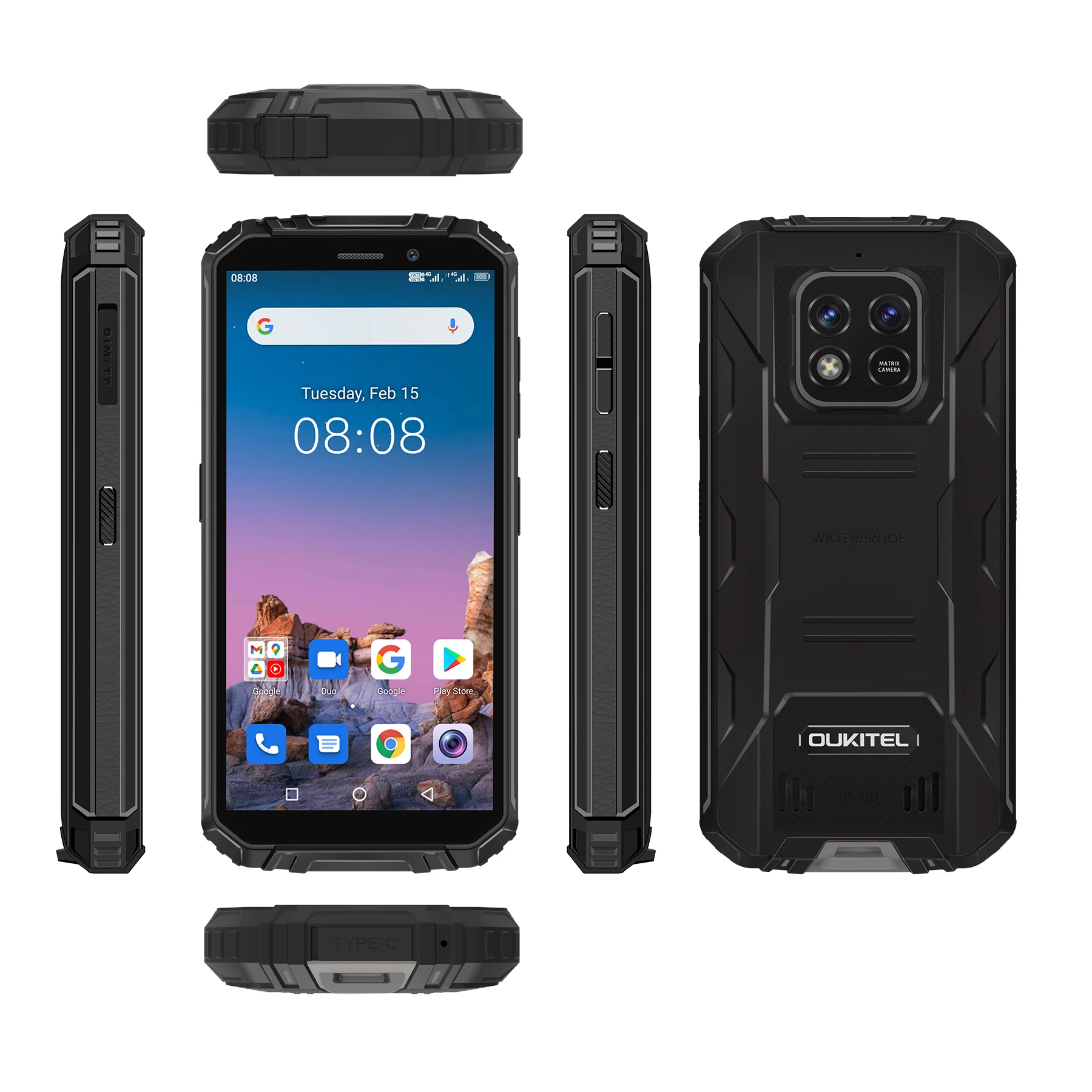Oukitel WP18 - Rugged Waterproof Smartphone with 12500mah