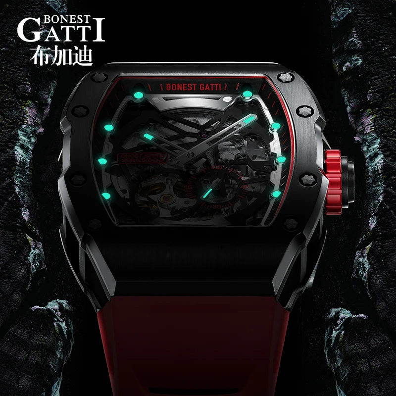 BONEST GATTI 2021 New Hot Sale Luxury Fashion Men Watch Automatic Mechanical Watch