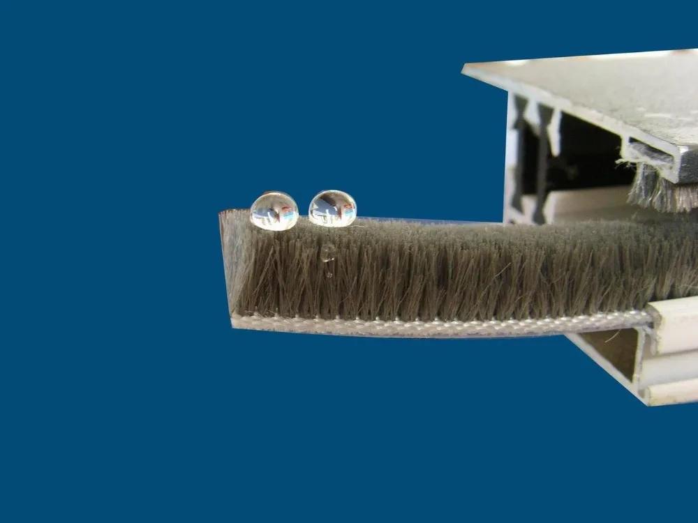 Factory Price t Channel Waterproof Mohair Weather Strip Brush for Aluminium /UPVC Doors and Window