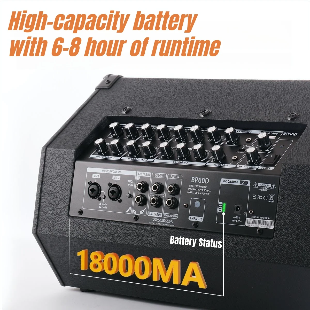 Amazon.com: Coolmusic BP80 Battery Powered Acoustic Guitar